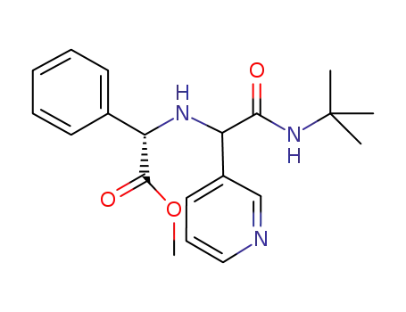 Benzeneacetic acid, alpha-[[2-[(1,1-dimethylethyl)amino]-2-oxo-1-(3-pyridinyl)ethyl]amino]-, methyl ester, (alphaS)- (9CI)