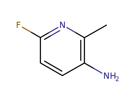 Molecular Structure of 28489-47-6 (3-Amino-6-fluoro-2-methylpyridine)