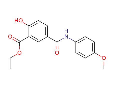 Molecular Structure of 28092-08-2 (ethyl 2-hydroxy-5-[(4-methoxyphenyl)carbamoyl]benzoate)
