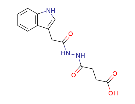 Butanedioic acid,1-[2-[2-(1H-indol-3-yl)acetyl]hydrazide] cas  28558-68-1