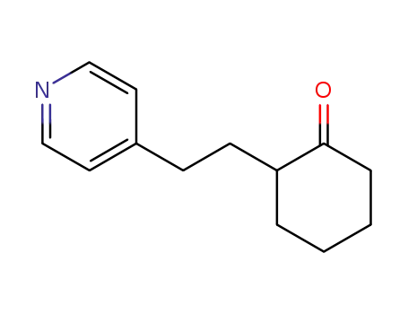 Molecular Structure of 28487-17-4 (2-[2-(pyridin-4-yl)ethyl]cyclohexanone)