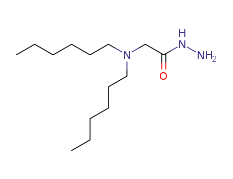 Molecular Structure of 2866-32-2 (2-(dihexylamino)acetohydrazide (non-preferred name))