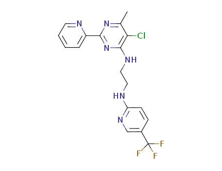 N-(5-Chloro-6-methyl-2-pyridin-2-yl-pyrimidin-4-yl)-N'-(5-trifluoromethyl-pyridin-2-yl)-ethane-1,2-diamine