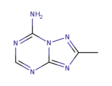Molecular Structure of 28610-00-6 ([1,2,4]Triazolo[1,5-a][1,3,5]triazin-7-amine,2-methyl-(9CI))