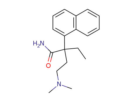 Molecular Structure of 2807-91-2 (4-dimethylamino-2-ethyl-2-naphthalen-1-yl-butanamide)