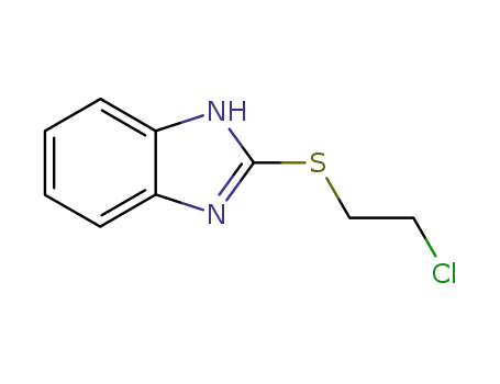 Molecular Structure of 22297-98-9 (2-(2-chloro-ethylsulfanyl)-1<i>H</i>-benzoimidazole)
