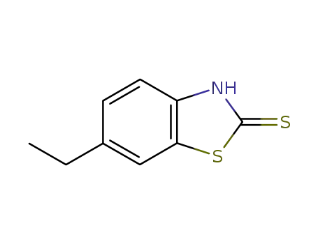 Molecular Structure of 21224-17-9 (2(3H)-Benzothiazolethione,6-ethyl-(9CI))