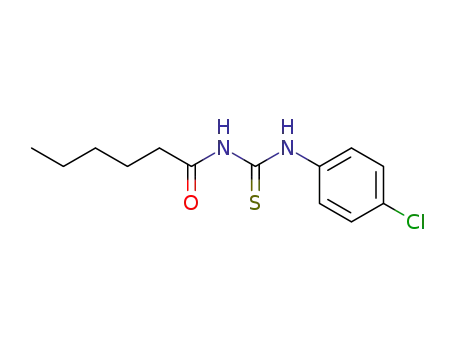 Molecular Structure of 21257-58-9 (N-(4-Chlor-phenyl)-N'-hexanoyl-thioharnstoff)