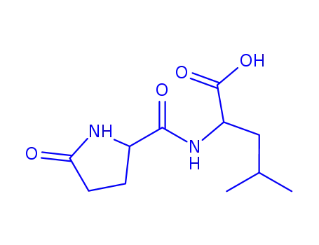 Molecular Structure of 21282-11-1 (pyroglutamylleucine)