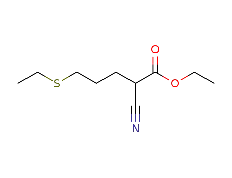 2-Cyano-5-ethylsulfanyl-pentanoic acid ethyl ester