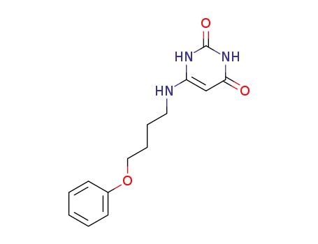 Molecular Structure of 28484-84-6 (6-[(4-phenoxybutyl)amino]pyrimidine-2,4(1H,3H)-dione)
