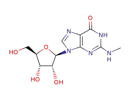 Molecular Structure of 2140-77-4 (N2-METHYLGUANOSINE)