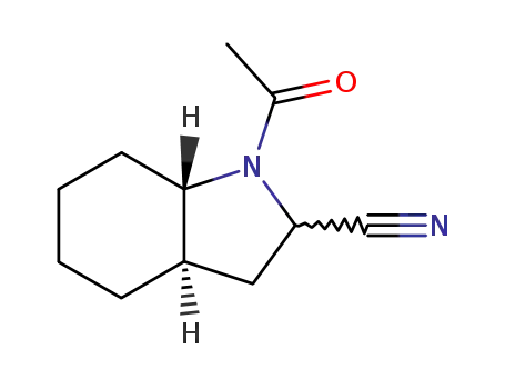 (3aR,7aS)-1-Acetyl-octahydro-indole-2-carbonitrile