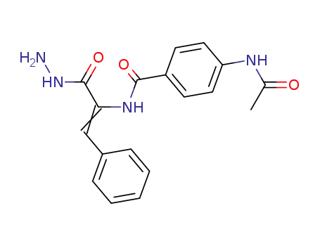 Molecular Structure of 28271-96-7 (4-acetamido-N-[(Z)-1-(hydrazinecarbonyl)-2-phenyl-ethenyl]benzamide)