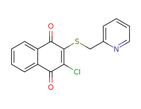 3-chloro-3-α-pyridylmethylmercapto-1,4-naphthoquinone
