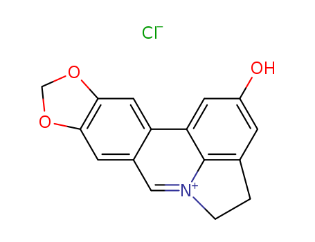 [1,3]Dioxolo[4,5-j]pyrrolo[3,2,1-de]phenanthridinium,4,5-dihydro-2-hydroxy-, chloride (9CI) cas  2121-16-6