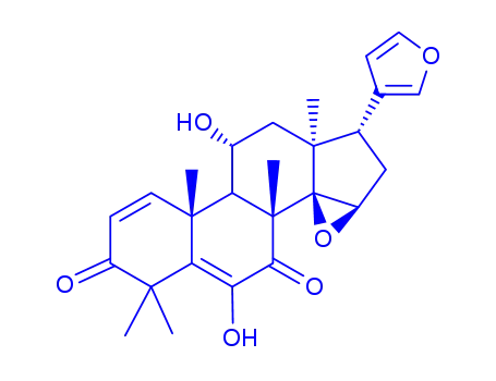 Molecular Structure of 283174-18-5 (11beta-Hydroxycedrelone)