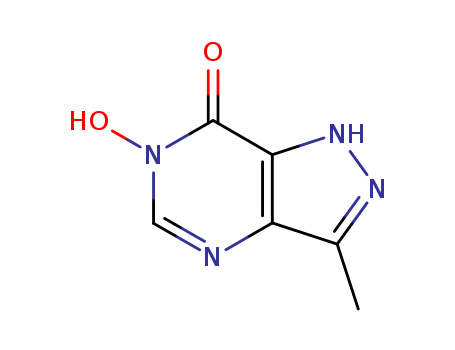 7H-Pyrazolo[4,3-d]pyrimidin-7-one,1,6-dihydro-6-hydroxy-3-methyl- cas  28668-25-9