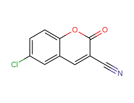 Molecular Structure of 28447-81-6 (6-Chloro-3-cyanocoumarin)