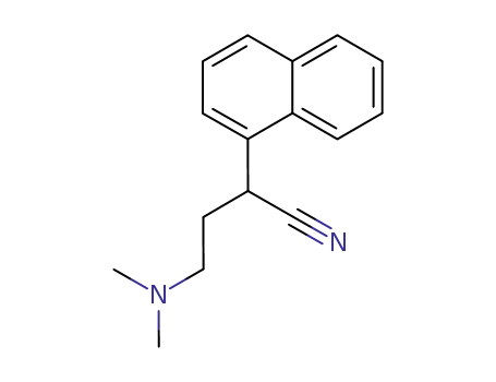 Molecular Structure of 2809-54-3 (1-NAPHTHALENEACETONITRILE, alpha-(2-(DIMETHYLAMINO)ETHYL)-)