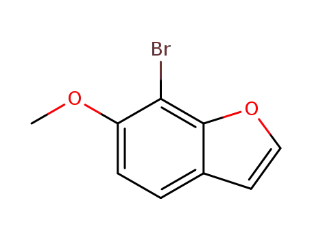 Molecular Structure of 286836-03-1 (7-BROMO-6-METHOXYBENZOFURAN)