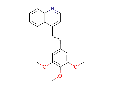 Molecular Structure of 2859-98-5 (4-[2-(3,4,5-trimethoxyphenyl)ethenyl]quinoline)