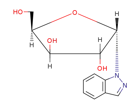 Molecular Structure of 28152-41-2 (1-pentofuranosyl-1H-indazole)
