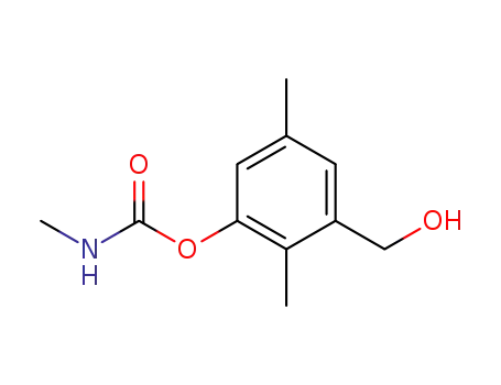 Molecular Structure of 28527-04-0 (3-(hydroxymethyl)-2,5-dimethylphenyl methylcarbamate)