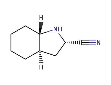 Molecular Structure of 96798-53-7 (1H-Indole-2-carbonitrile,octahydro-)