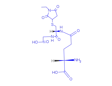 Molecular Structure of 23559-30-0 (N-ethylsuccinimido-S-glutathione)