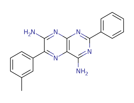 4,7-Pteridinediamine,6-(3-methylphenyl)-2-phenyl- cas  2853-78-3