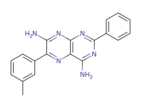 Molecular Structure of 2853-78-3 (6-(3-methylphenyl)-2-phenylpteridine-4,7-diamine)