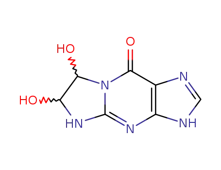 9H-Imidazo[1,2-a]purin-9-one,  1,4,6,7-tetrahydro-6,7-dihydroxy-  (9CI)
