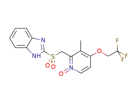 Molecular Structure of 953787-54-7 (Lansoprazole sulfone N-oxide)