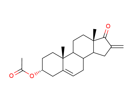 Androst-5-en-17-one,3-(acetyloxy)-16-methylene-, (3b)- (9CI) cas  2862-68-2