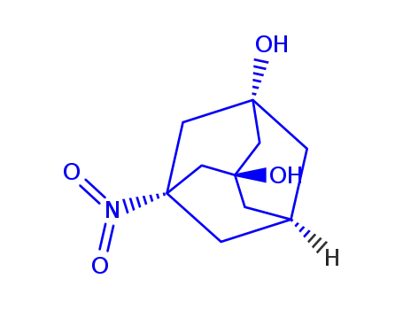 Molecular Structure of 213274-51-2 (Tricyclo[3.3.1.13,7]decane-1,3-diol, 5-nitro- (9CI))