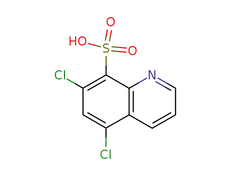Molecular Structure of 28712-89-2 (8-Quinolinesulfonic  acid,  5,7-dichloro-)