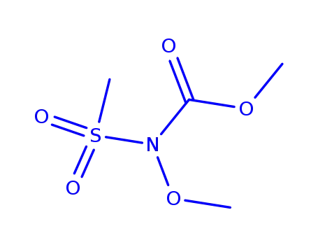 Carbamic  acid,  methoxy(methylsulfonyl)-,  methyl  ester  (9CI)