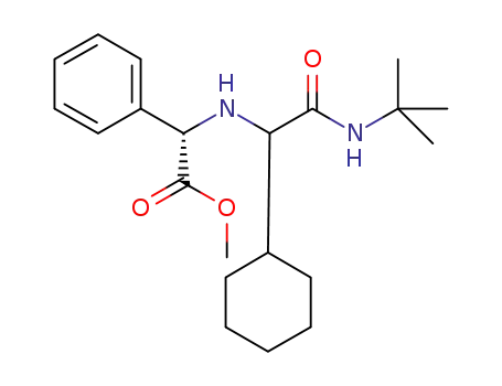 Benzeneacetic acid, alpha-[[1-cyclohexyl-2-[(1,1-dimethylethyl)amino]-2-oxoethyl]amino]-, methyl ester, (alphaS)- (9CI)