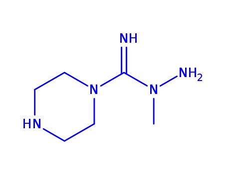 Molecular Structure of 214055-90-0 (1-Piperazinecarboximidicacid,1-methylhydrazide(9CI))