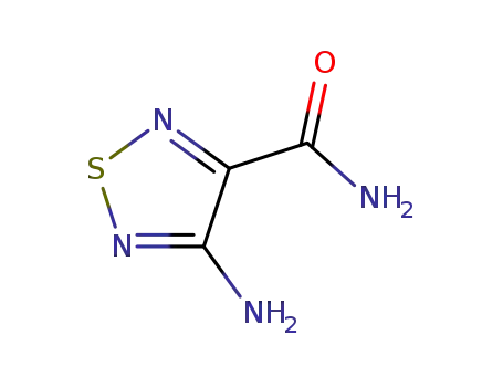 Molecular Structure of 88947-28-8 (1,2,5-Thiadiazole-3-carboxamide,4-amino-(7CI))