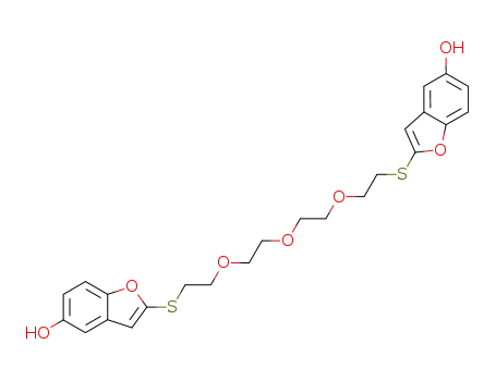 2-({2-[2-(2-{2-[(5-hydroxy-1-benzofuran-2-yl)sulfanyl]ethoxy}ethoxy)ethoxy]ethyl}sulfanyl)-1-benzofuran-5-ol