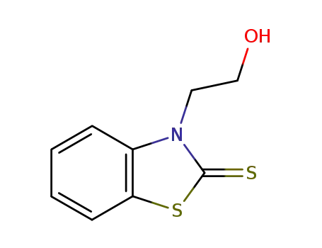 Molecular Structure of 22258-70-4 (3-(2-hydroxyethyl)-1,3-benzothiazole-2(3H)-thione)