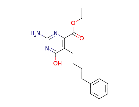 Molecular Structure of 2868-82-8 (ethyl 2-amino-6-oxo-5-(4-phenylbutyl)-3,6-dihydropyrimidine-4-carboxylate)