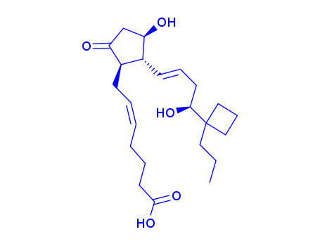 5-Heptenoicacid,7-[(1R,2R,3R)-3-hydroxy-2-[(1E,4R)-4-hydroxy-4-(1-propylcyclobutyl)-1-buten-1-yl]-5-oxocyclopentyl]-,(5Z)-