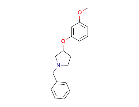 Molecular Structure of 28490-90-6 (1-BENZYL-3-(M-METHOXYPHENOXY)-PYRROLIDINE)