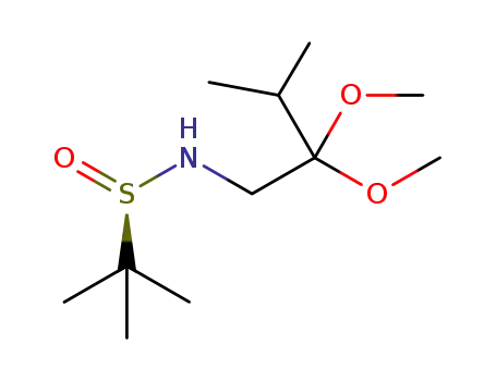 (R)-N-tert-butanesulfinyl 2,2-dimethoxy-3-methylbutylamine