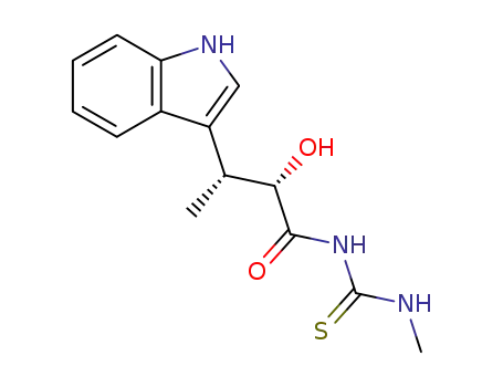 (2S,3R)-N-<2-hydroxy-3-(3-indolyl)-butanoyl>-N'-methylthiourea
