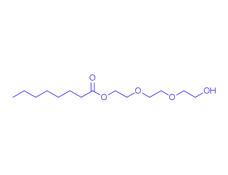 Molecular Structure of 28397-10-6 (2-[2-(2-hydroxyethoxy)ethoxy]ethyl octanoate)