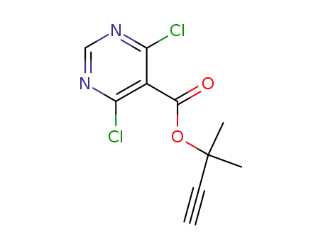 4,6-dichloro-pyrimidine-5-carboxylic acid 1,1-dimethyl-prop-2-ynyl ester